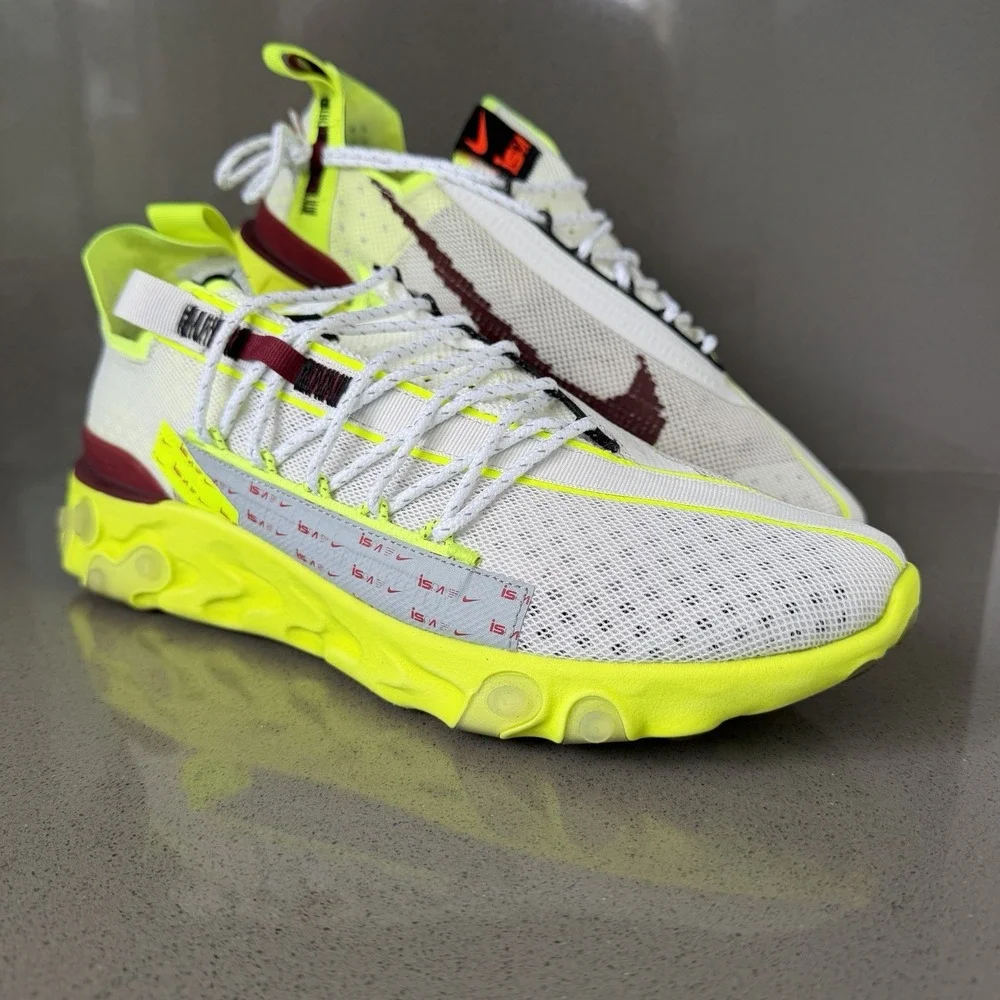 Nike React ISPA WR Platinum Volt Men's Size 11 Running Sneakers CT2692-002